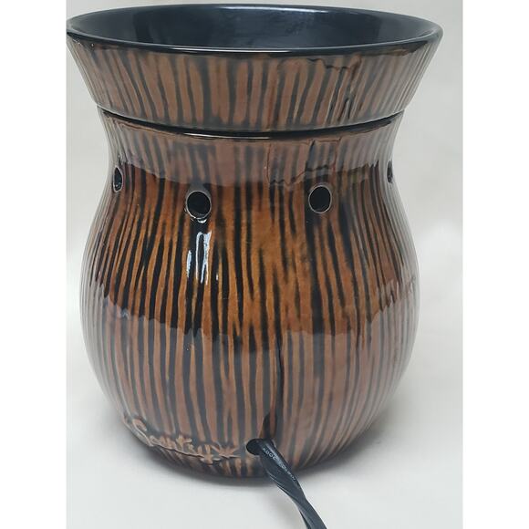 Scentsy Zingana Brown & Black Animal Print Design Wax / Essential Oil Warmer - Picture 3 of 11